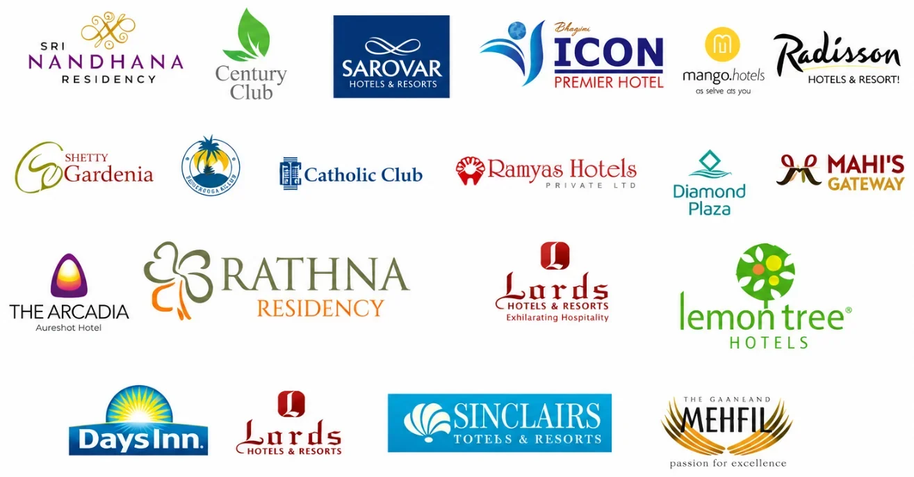Representative hospitality and project client logos associated with CitiSolutions Hospitality